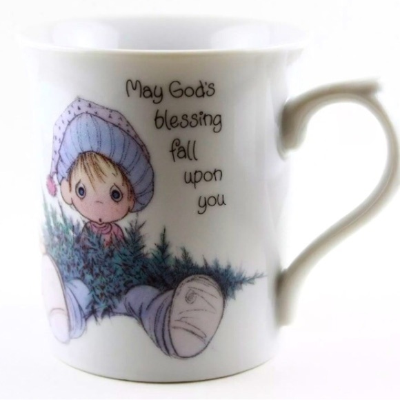 Precious Moments Coffee/Tea Mug~May Gods Blessings Fall Upon You Enesco 1989 VTG - Picture 1 of 9